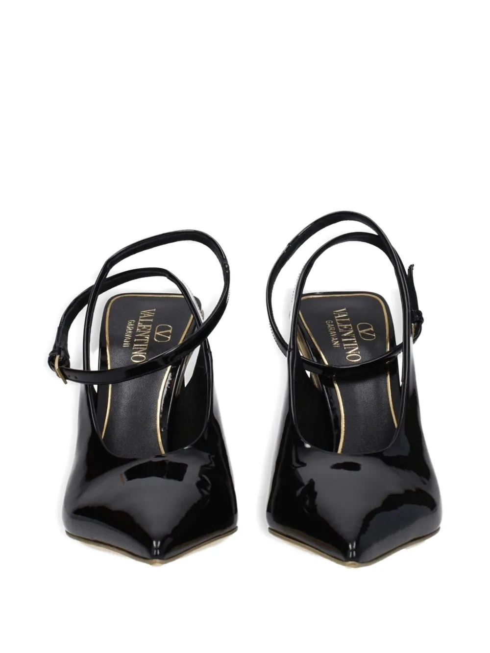 Valentino Garavani One Stud Hyper slingback pumps Zwart