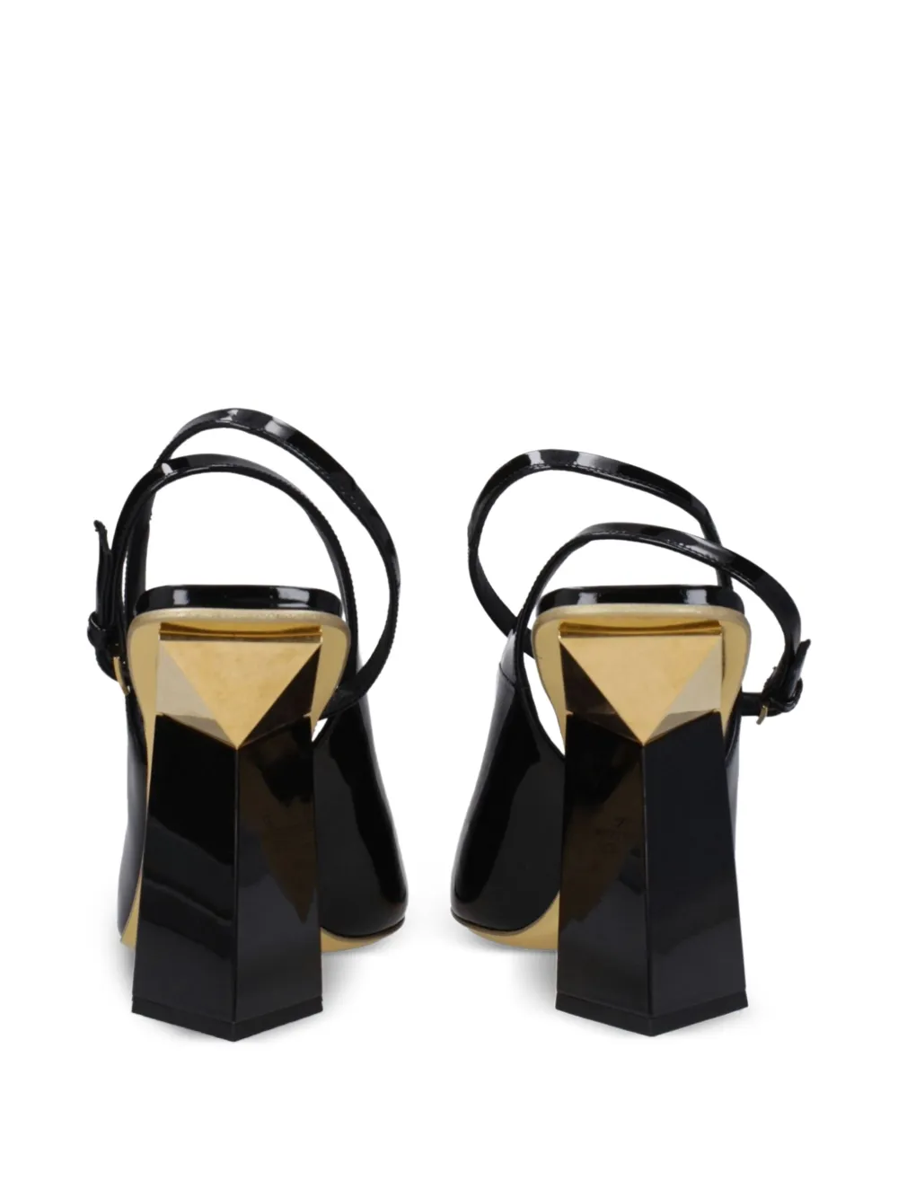 Valentino Garavani One Stud Hyper slingback pumps Zwart