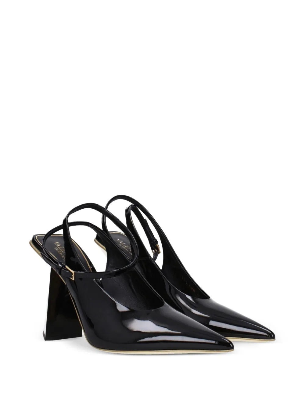 Valentino Garavani One Stud Hyper slingback pumps Zwart