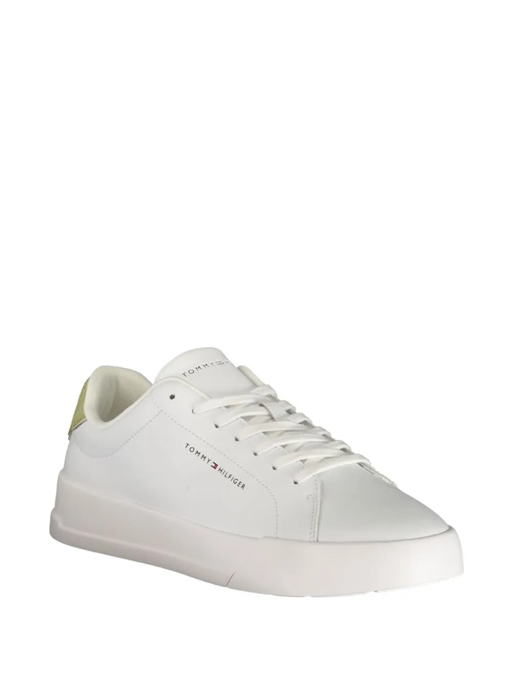 Tommy Hilfiger Court logo-print lace-up sneakers Wit