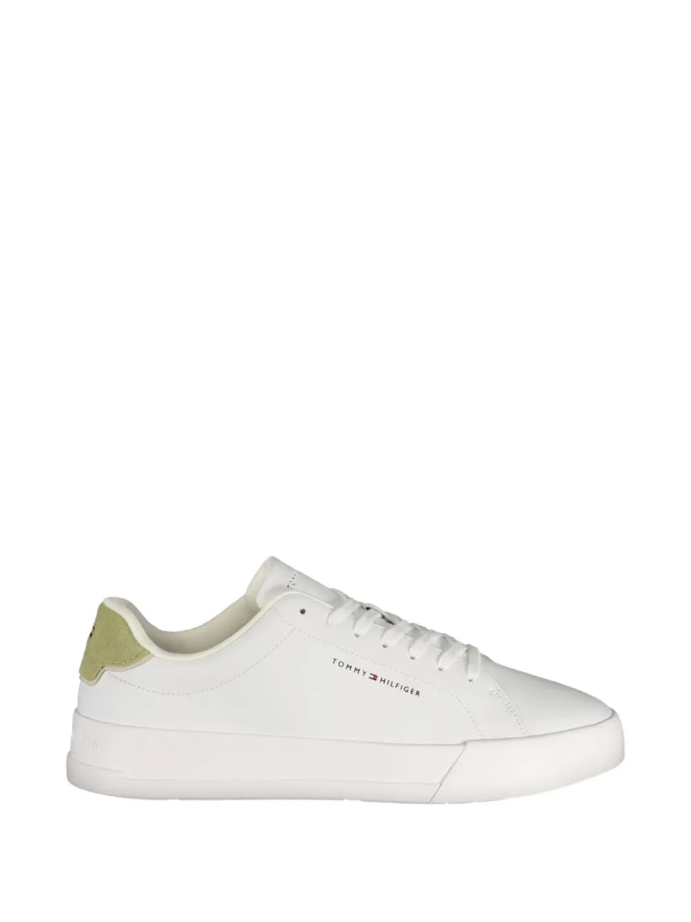 Tommy Hilfiger Court logo-print lace-up sneakers - Bianco