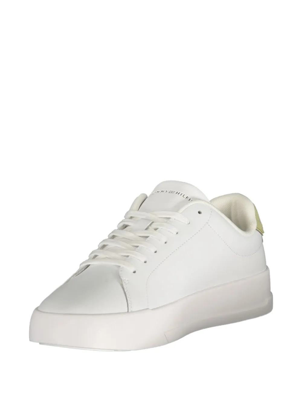Tommy Hilfiger Court logo-print lace-up sneakers Wit