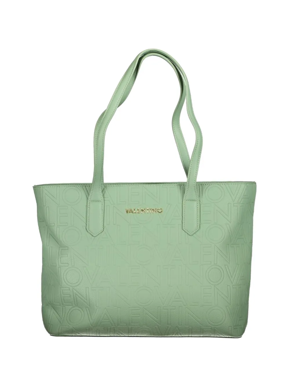 MARIO VALENTINO embossed logo tote bag - Verde