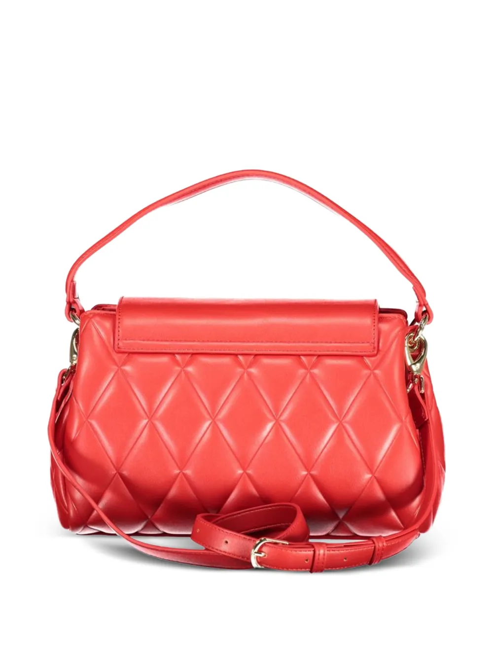 MARIO VALENTINO Frisia gewatteerde shopper met diamant-patroon Rood
