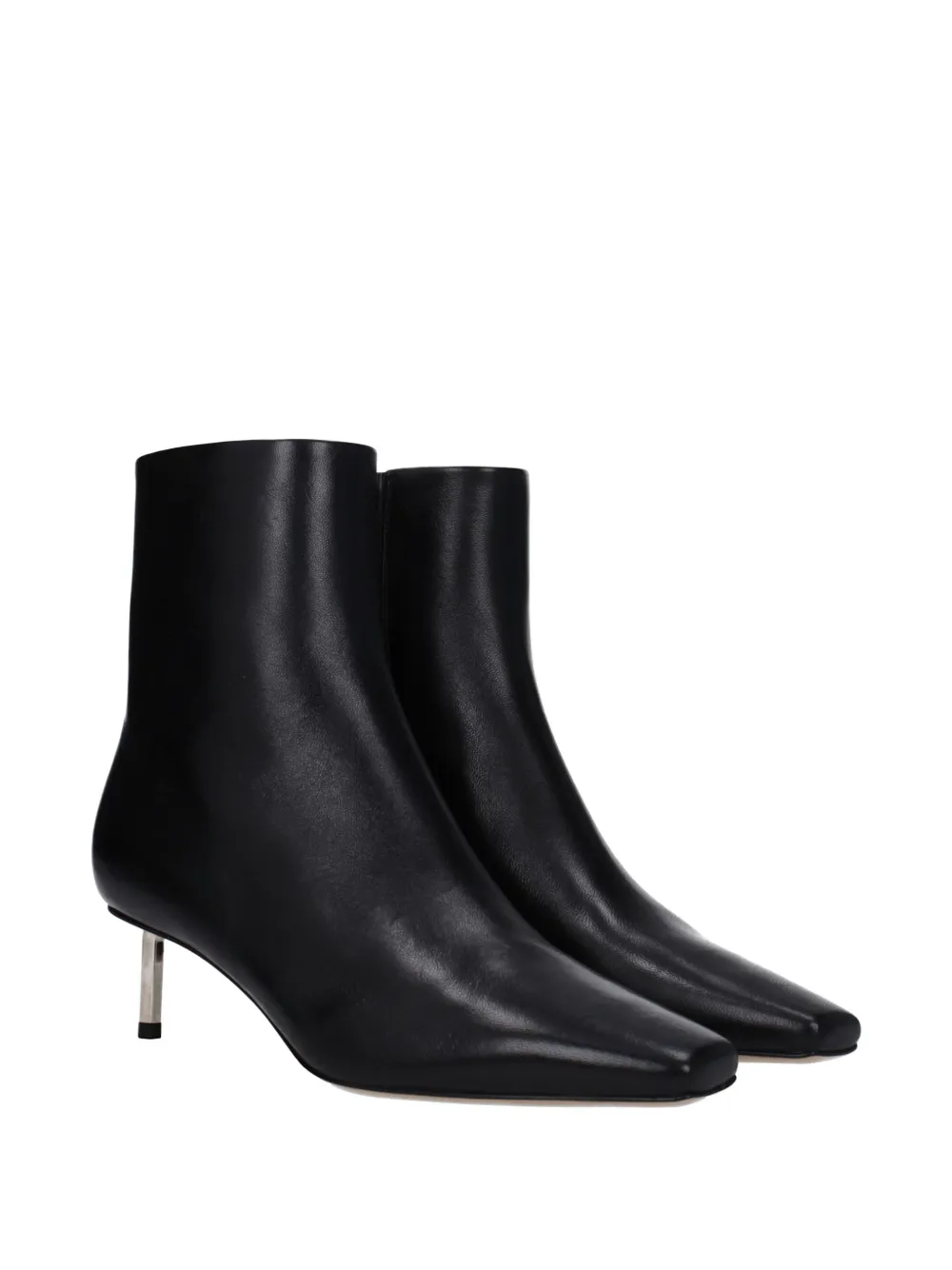 Off-White geometric-heel pointed-toe ankle boots Zwart