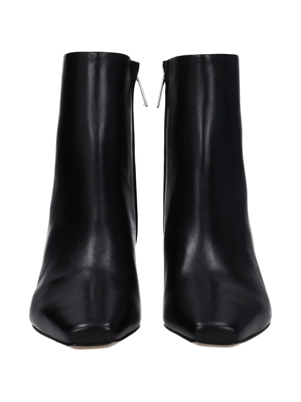 Off-White geometric-heel pointed-toe ankle boots Zwart