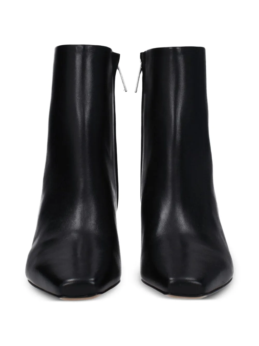 Off-White Geometric-heel Pointed-toe Ankle Boots in Black, view 4