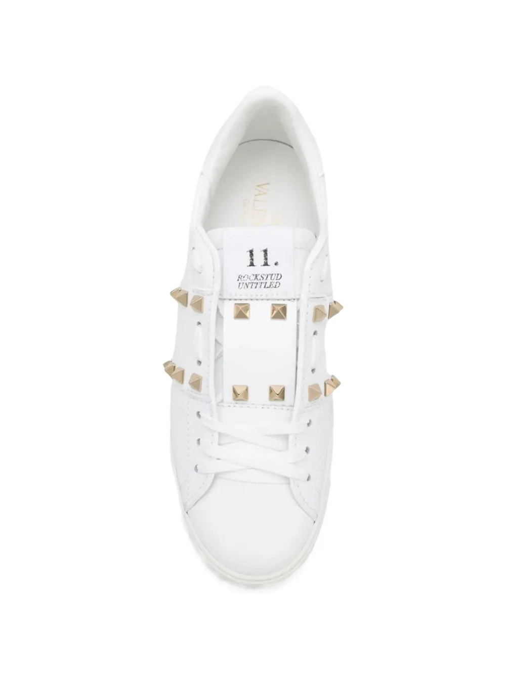 Valentino Garavani Rockstud leren sandalen Wit