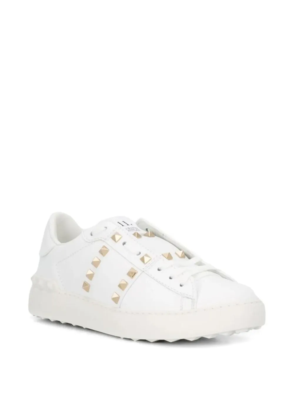 Valentino Garavani Rockstud leren sandalen Wit