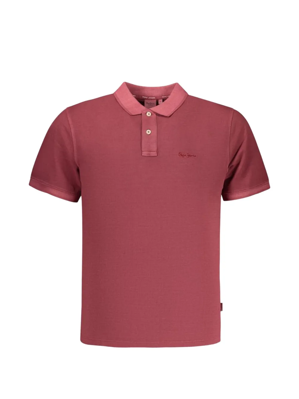 Pepe Jeans New Oliver logo-embroidered polo shirt - Rosso