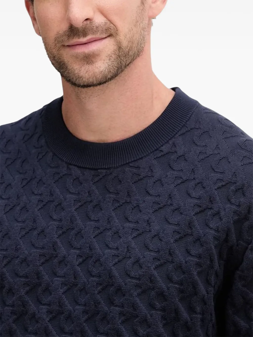 Calvin Klein Jeans Trui met monogram Blauw