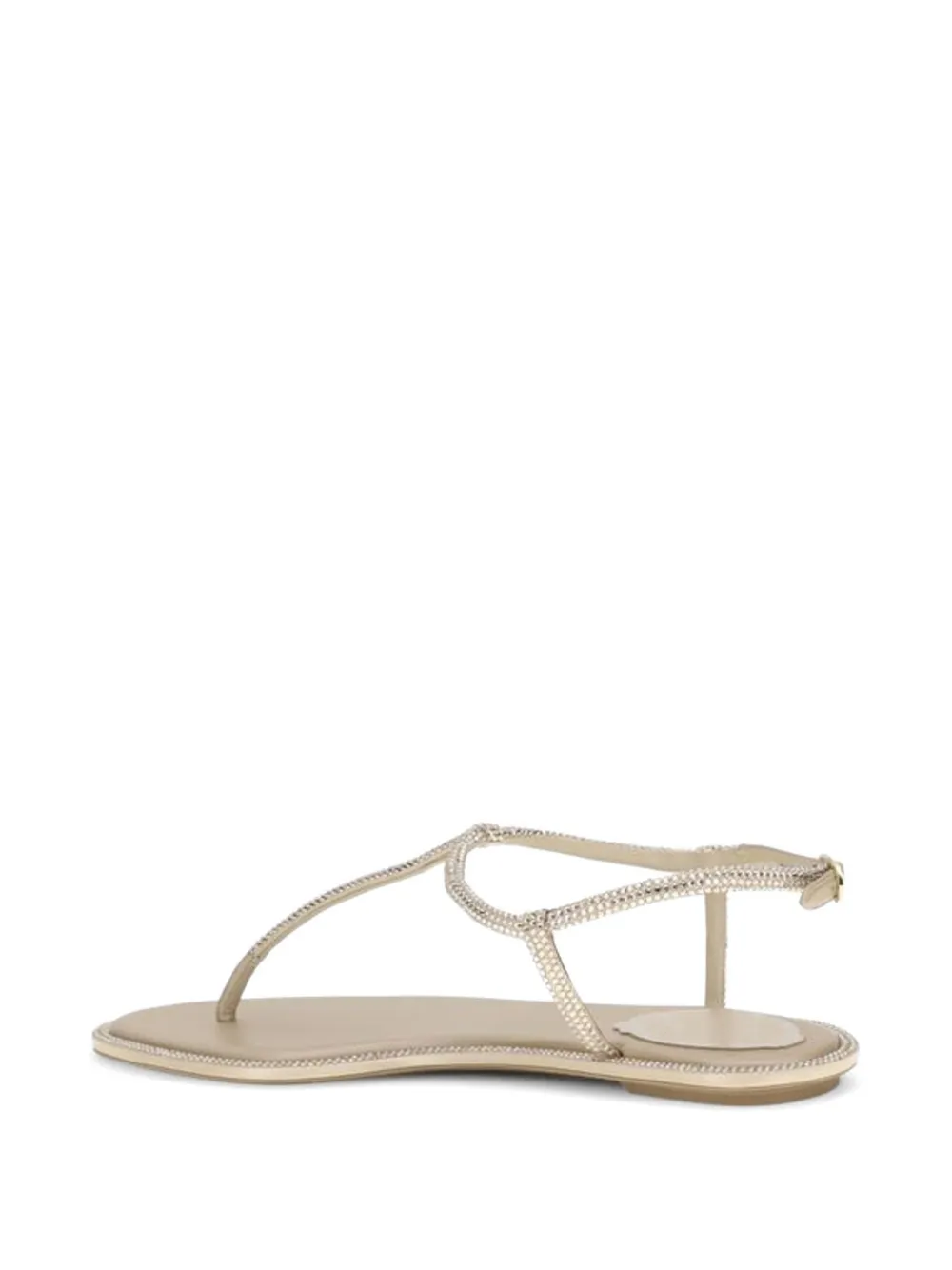 René Caovilla Diana embellished sandals Beige