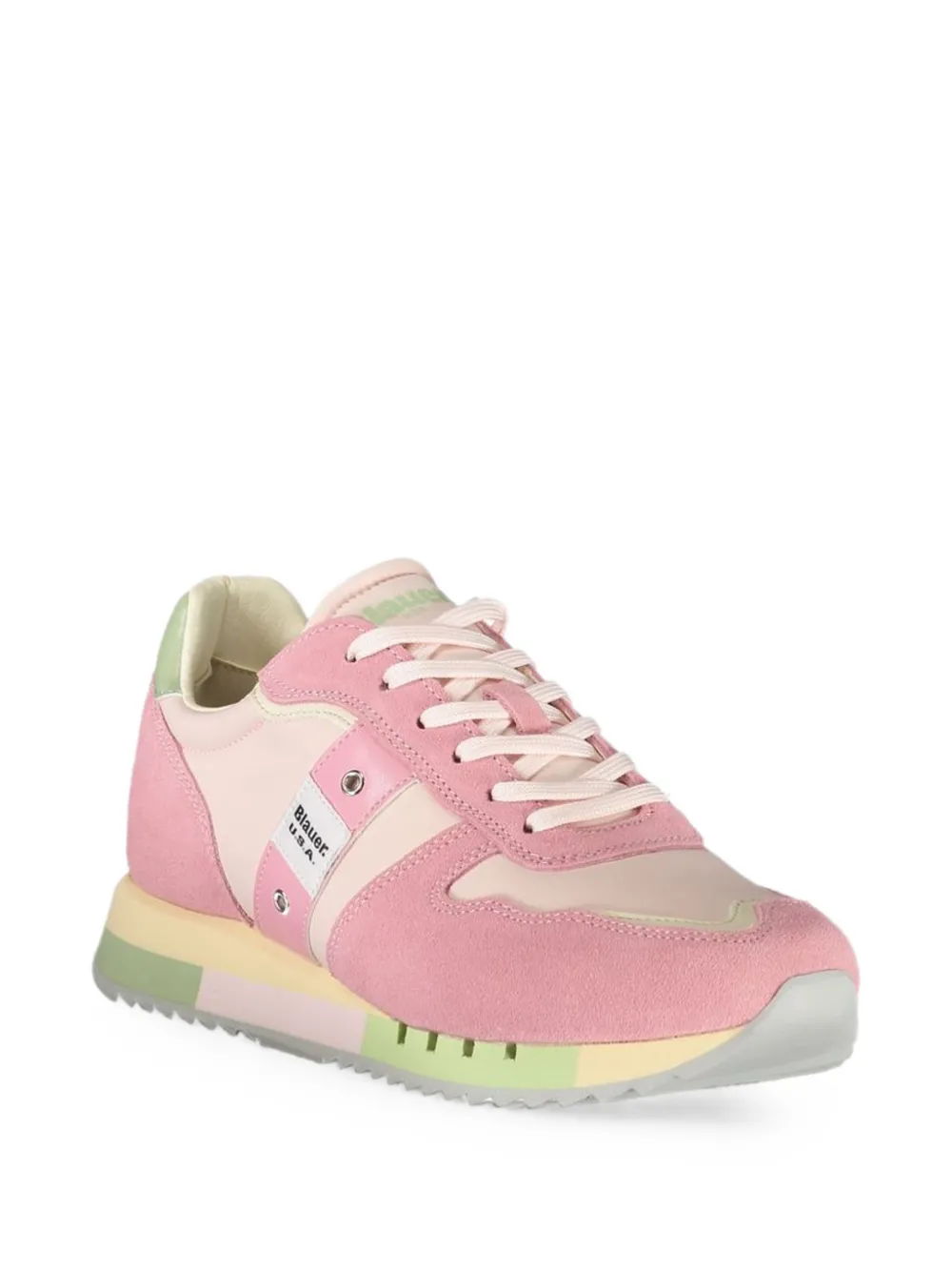 Blauer colour-block lace-up sneakers Roze