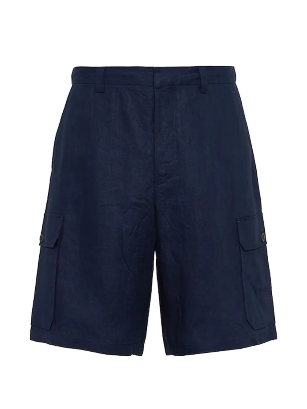 Prada linen cargo shorts - Blau
