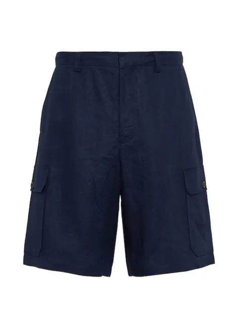Prada linen cargo shorts