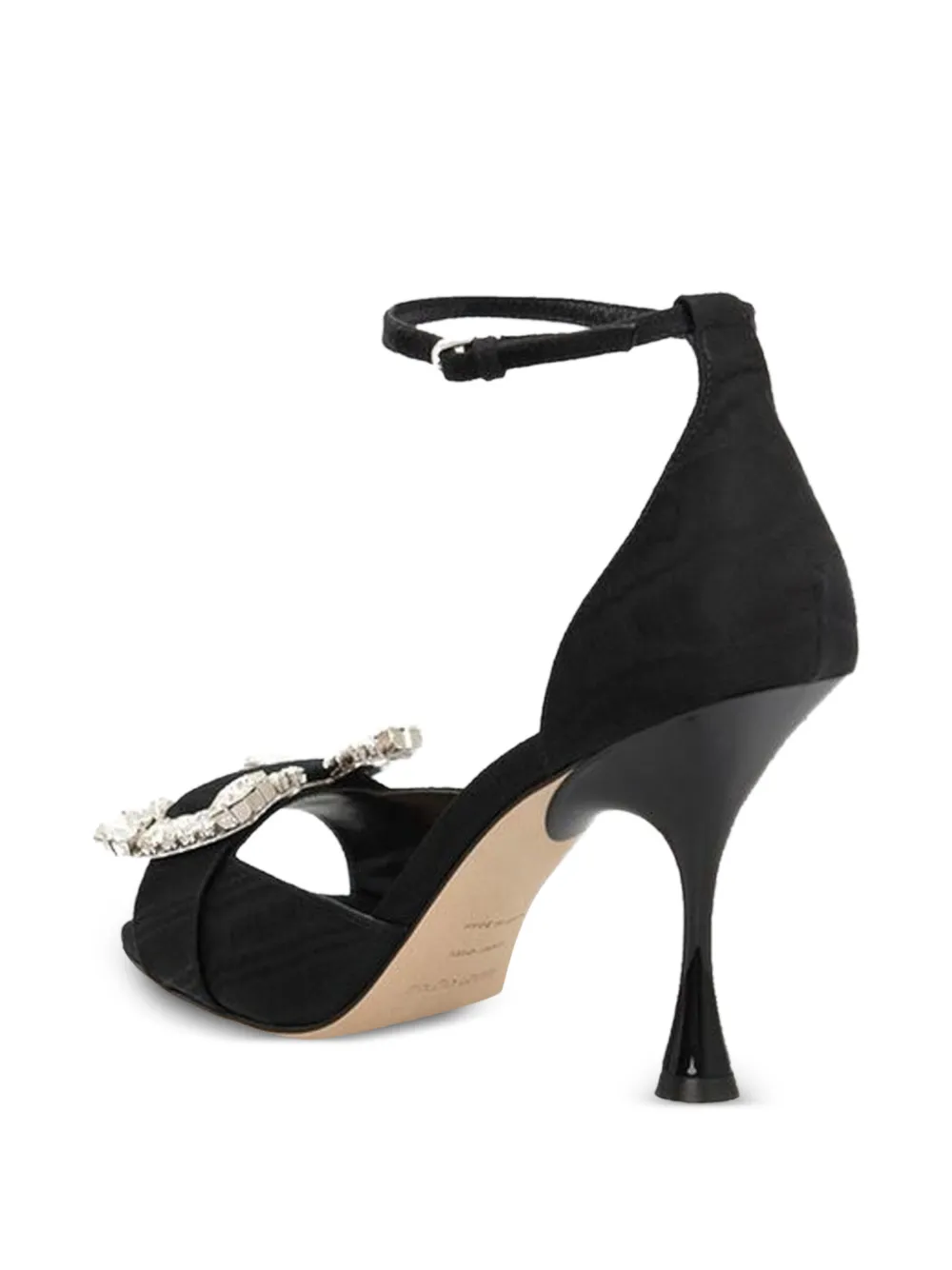 Sergio Rossi crystal-embellished sandals Zwart