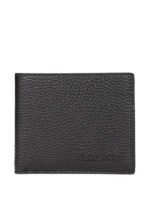 a.testoni grained-leather wallet