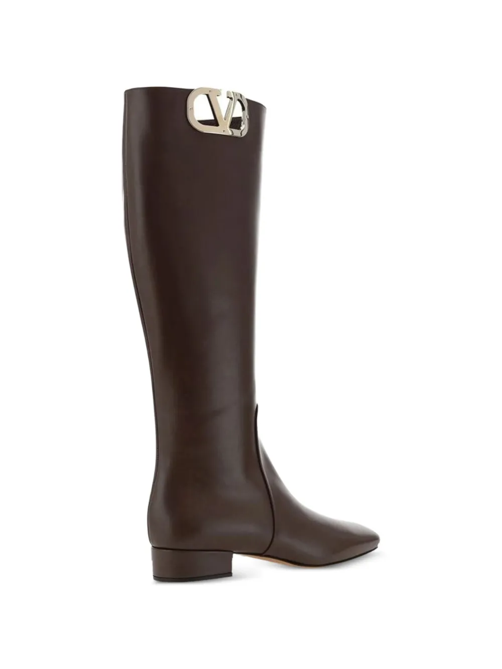 Valentino Garavani VLogo Type leather boots Bruin