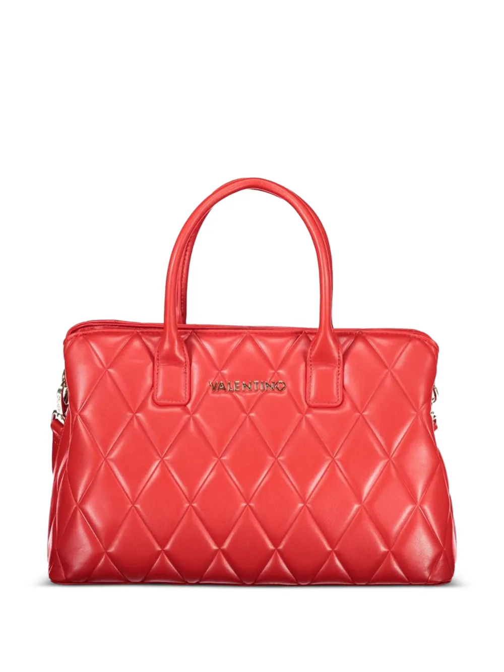 MARIO VALENTINO diamond-quilted tote bag - Rosso