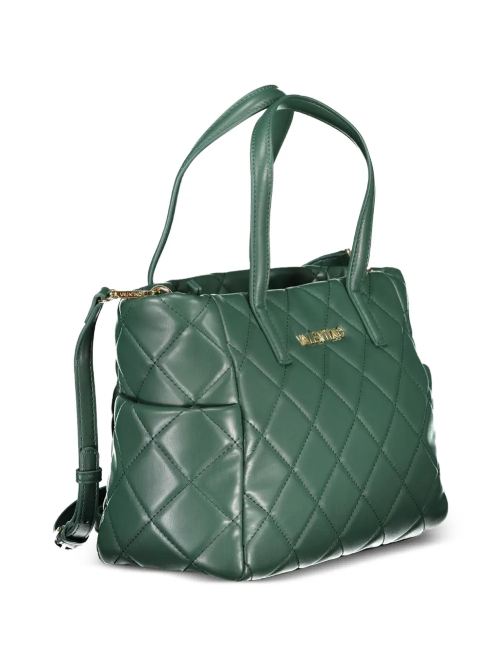 MARIO VALENTINO Ocarina gewatteerde shopper Groen