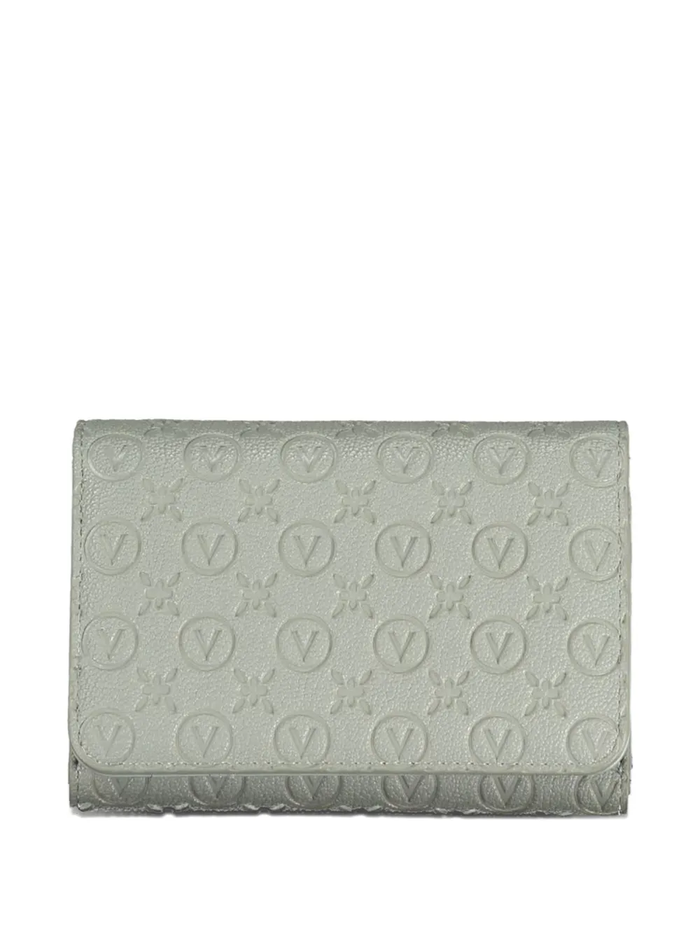 MARIO VALENTINO monogram-embossed wallet - Grigio