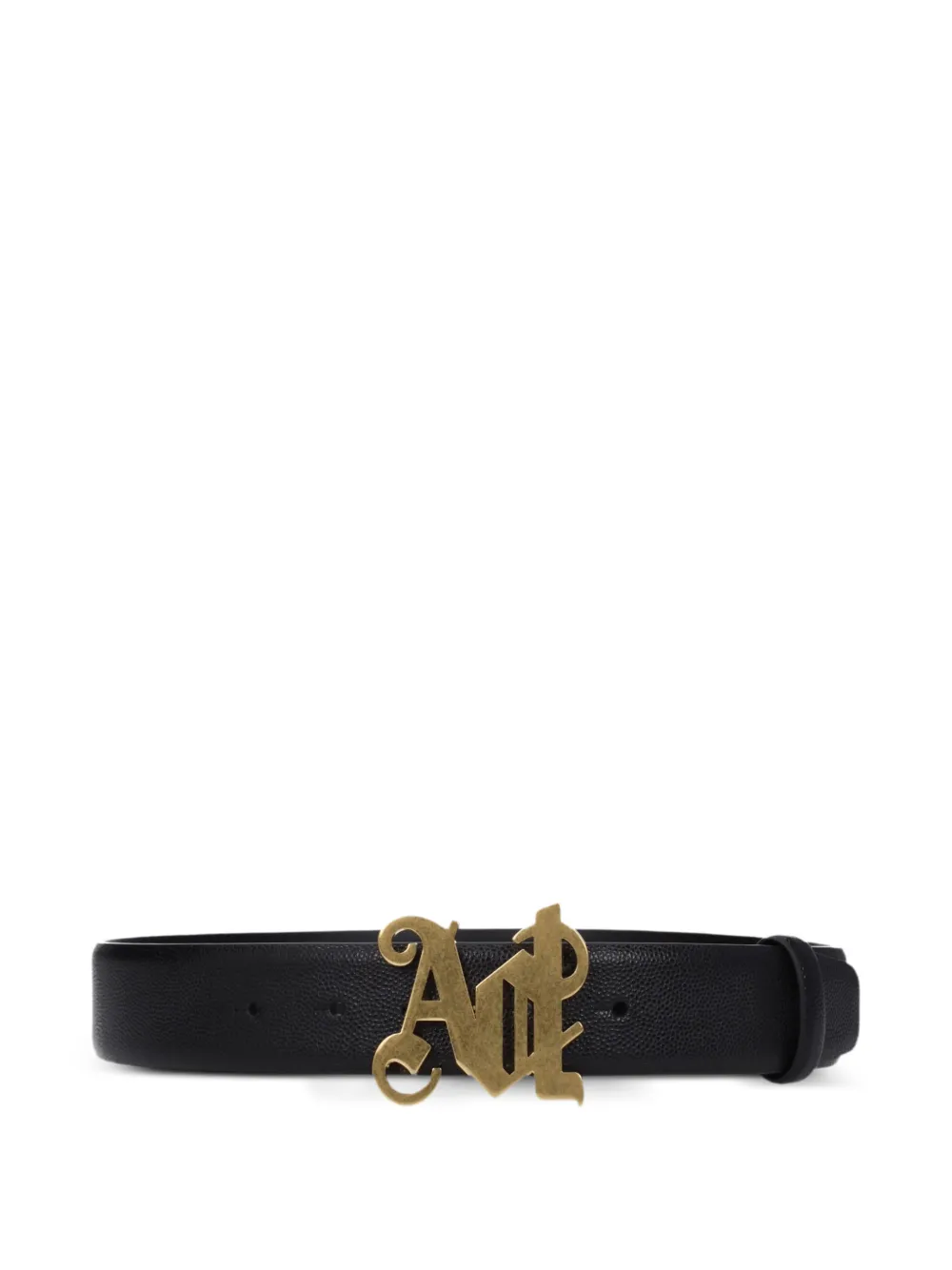 Palm Angels logo leather belt - Nero