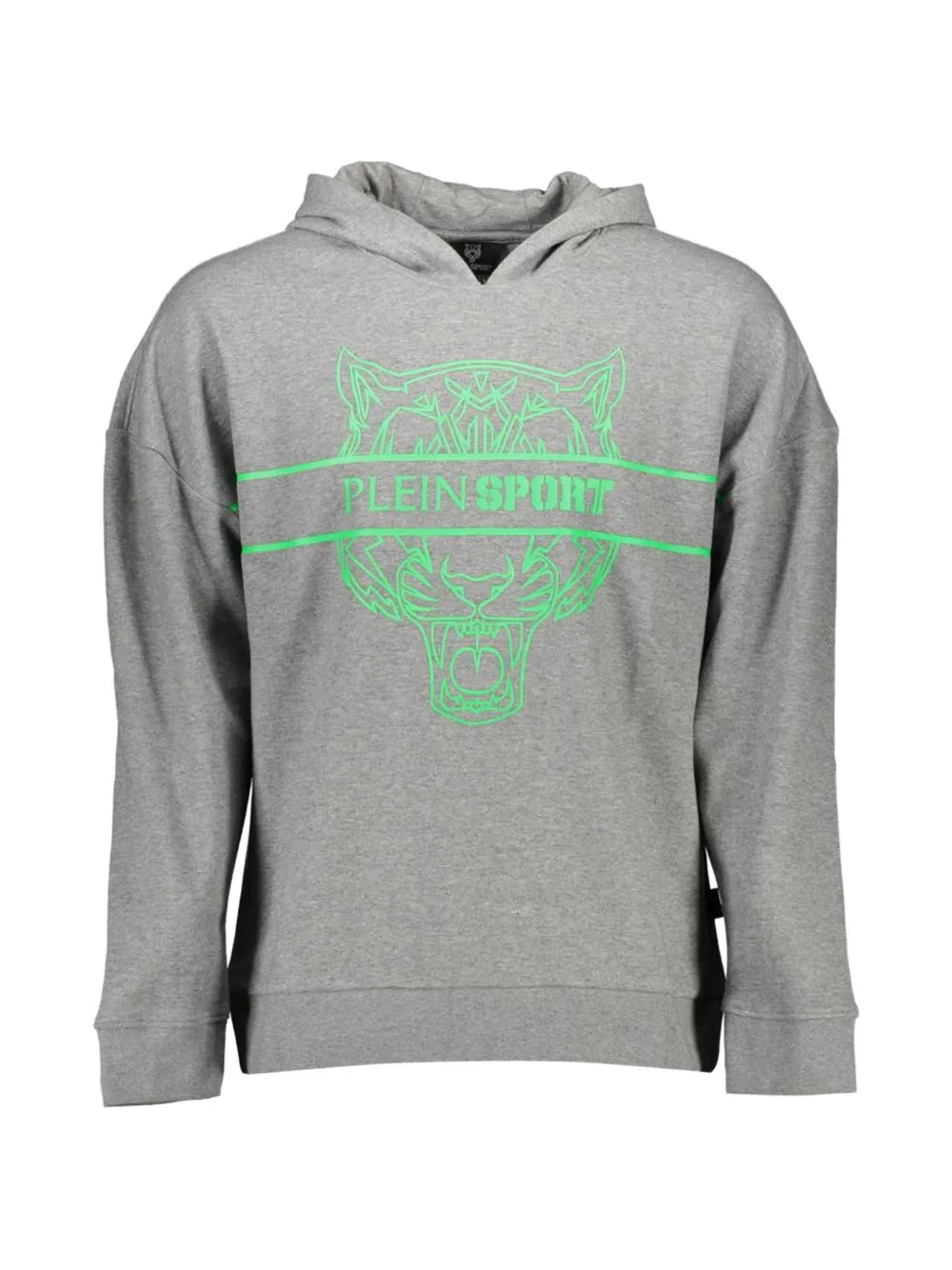Plein Sport tiger-head print hoodie - Grigio