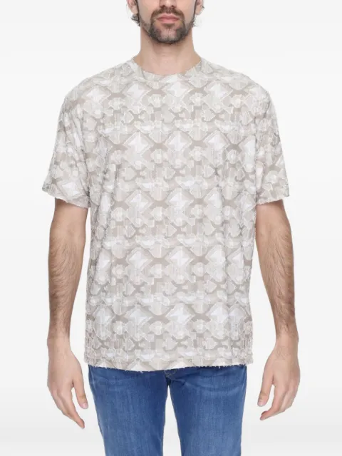 Antony Morato geometric-print textured T-shirt
