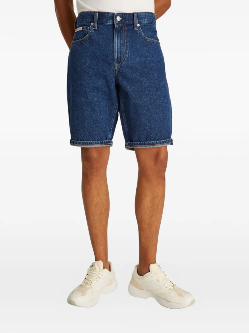 Calvin Klein Jeans cuffed-hem shorts - Blu