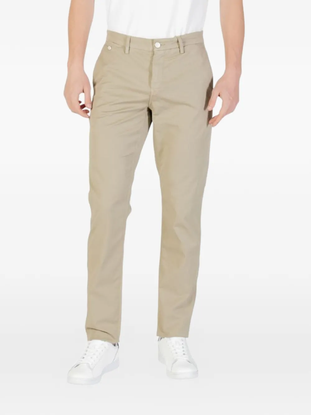 Replay logo-patch chino jeans - Toni neutri