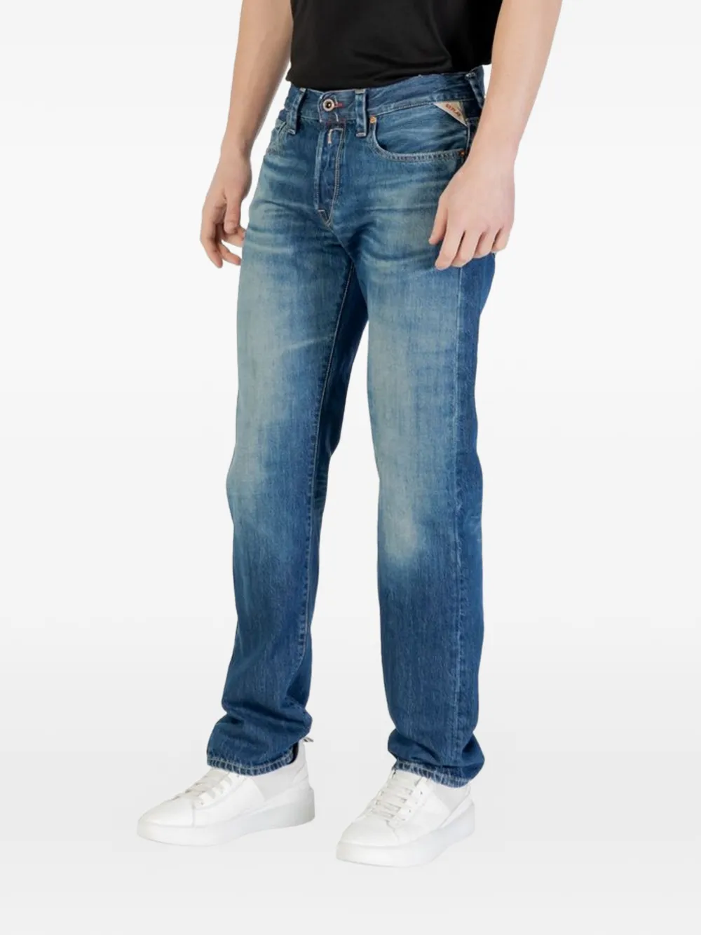 Replay 페이디드 이펙트 레귤러 핏 진 | 레귤러 & 스트레이트 팬츠