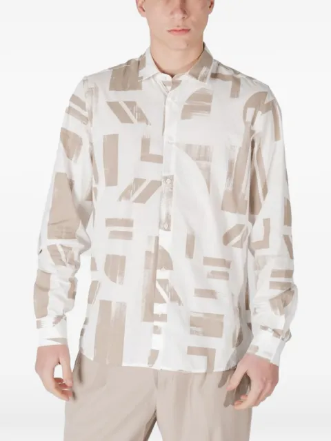Antony Morato abstract geometric-print shirt