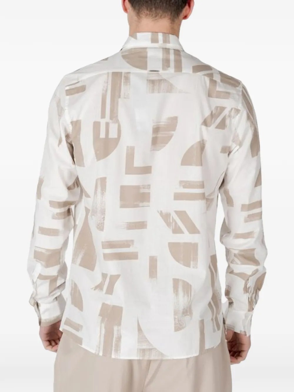 Antony Morato Overhemd met geometrische print Wit