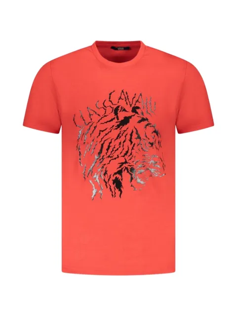 Cavalli Class tiger-print cotton T-shirt