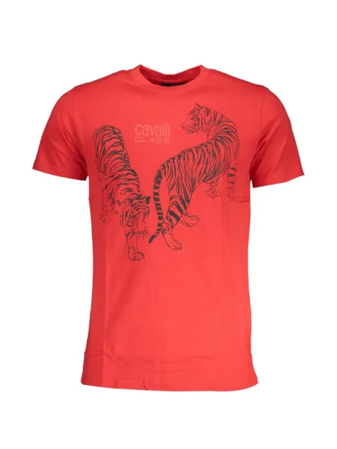 Cavalli Class tiger-print T-shirt