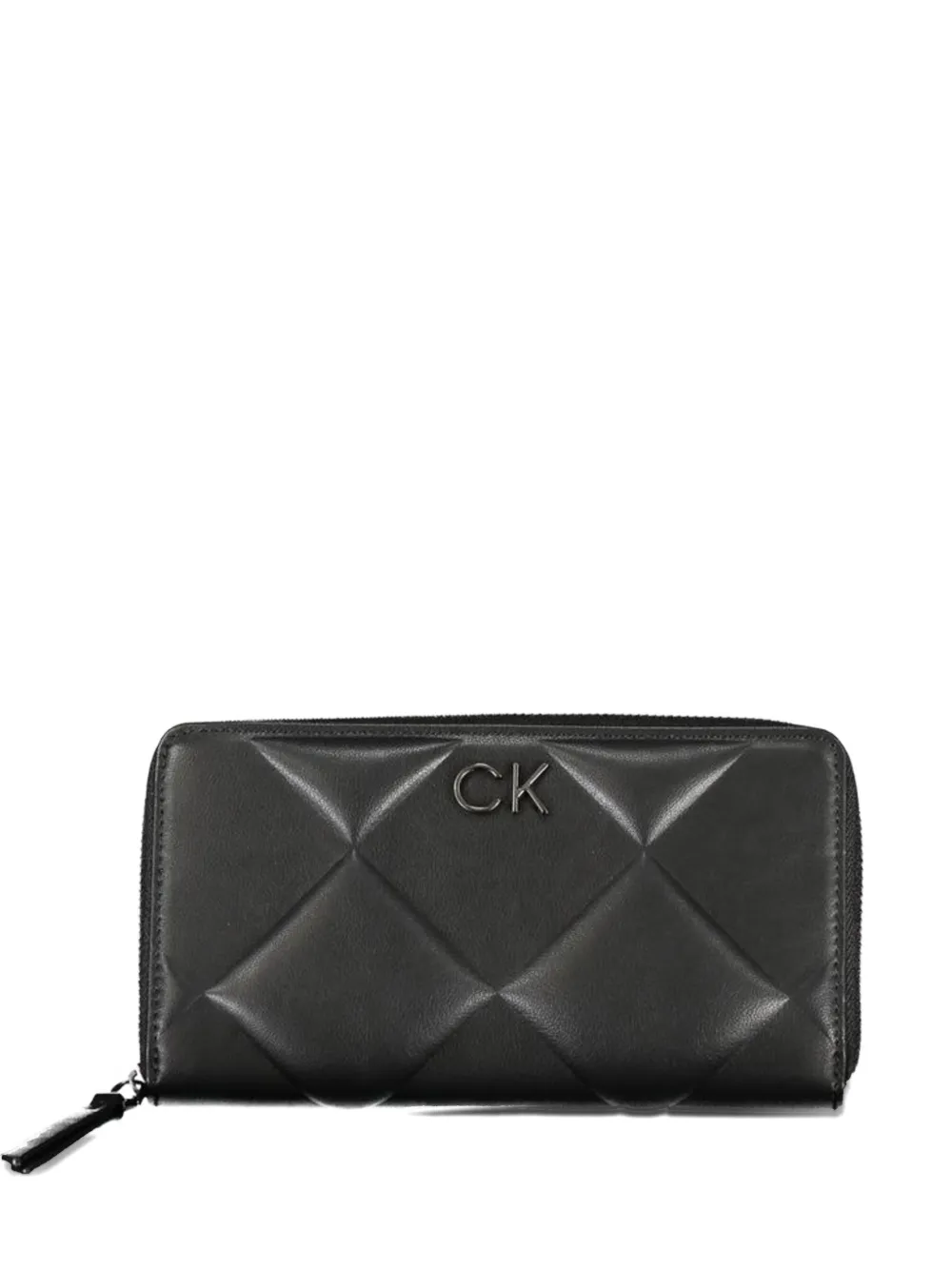Calvin Klein quilted zip-around wallet - Nero