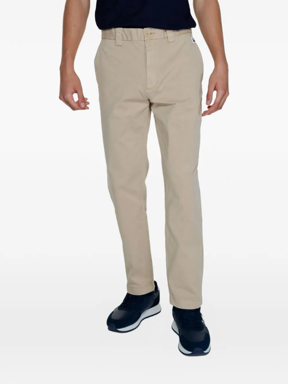 Tommy Jeans straight-fit chino trousers - Toni neutri
