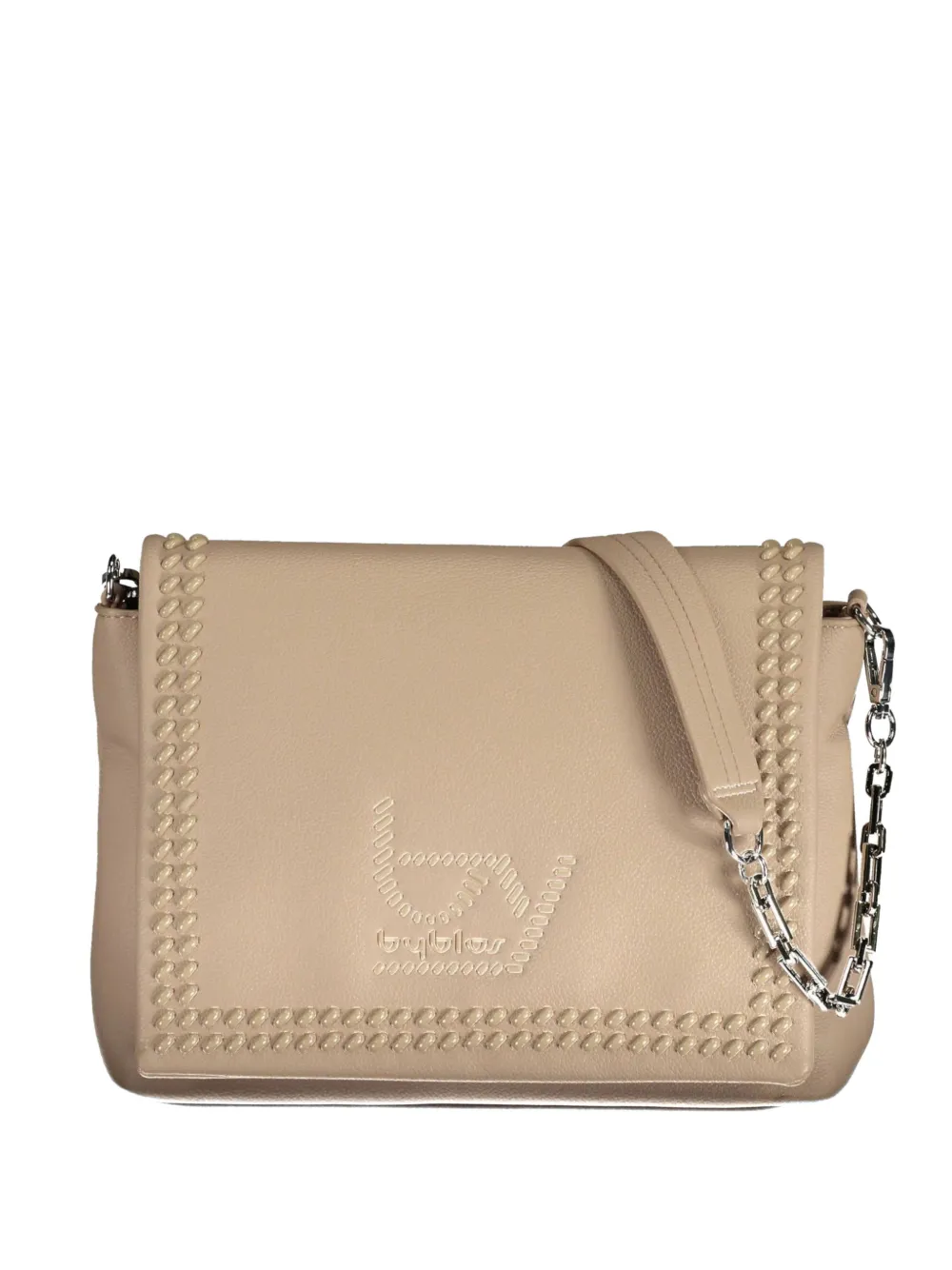 byblos embellished logo-detail shoulder bag - Toni neutri