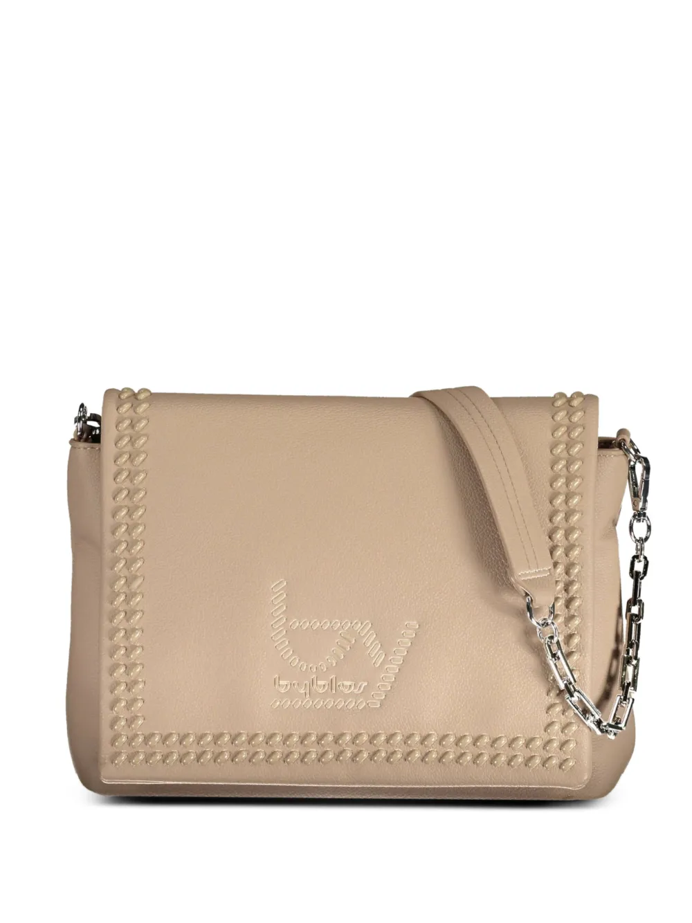 byblos embellished logo-detail shoulder bag - Toni neutri