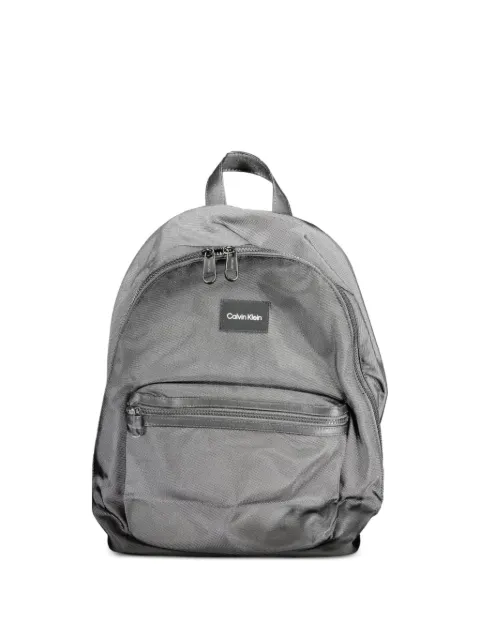 Calvin Klein logo-patch zip-around backpack