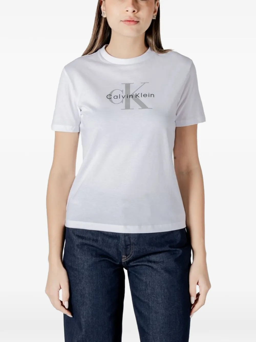 Calvin Klein Jeans logo-print T-shirt - Weiß