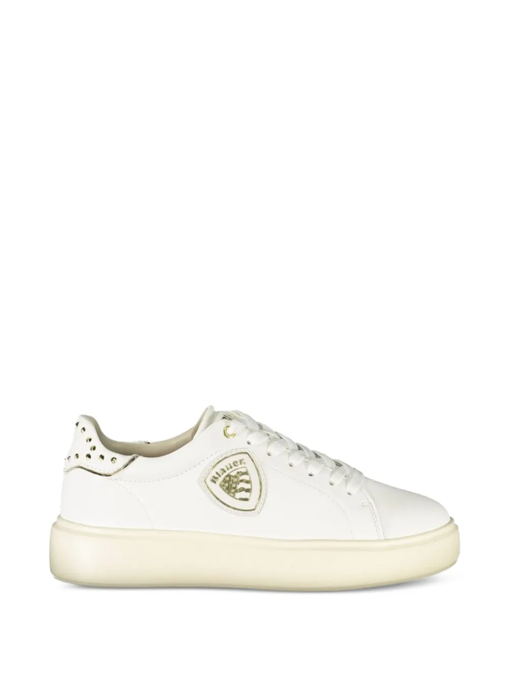 Blauer studded leather sneakers