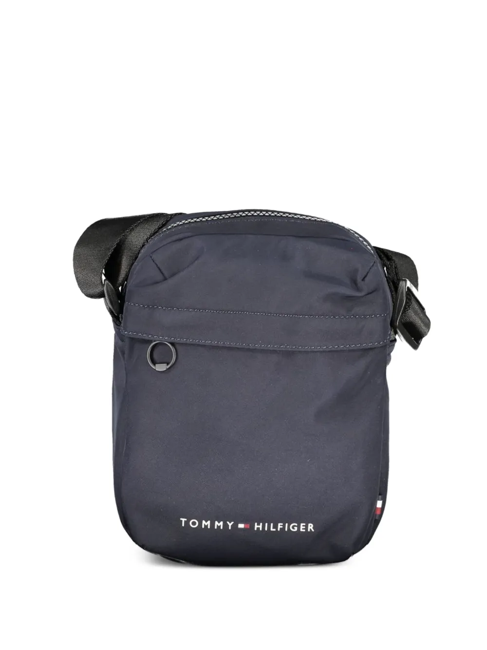 Tommy Hilfiger logo-print messenger bag - Blu