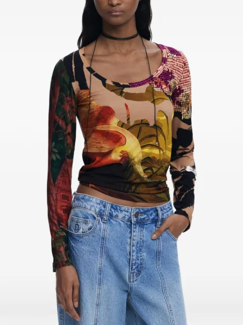 Desigual x Christian Lacroix printed long-sleeved T-shirt