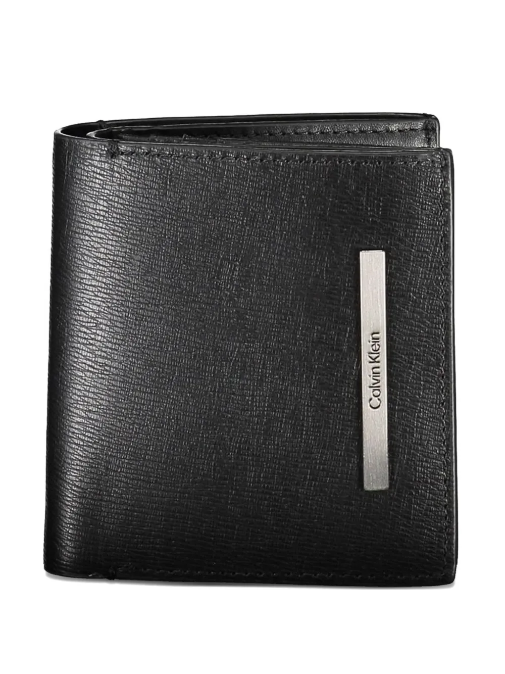 Calvin Klein logo-plate bifold wallet - Nero
