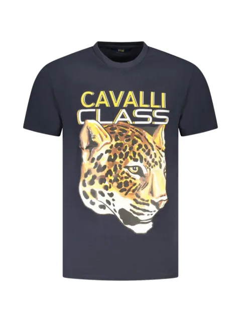 Cavalli Class leopard-print T-shirt