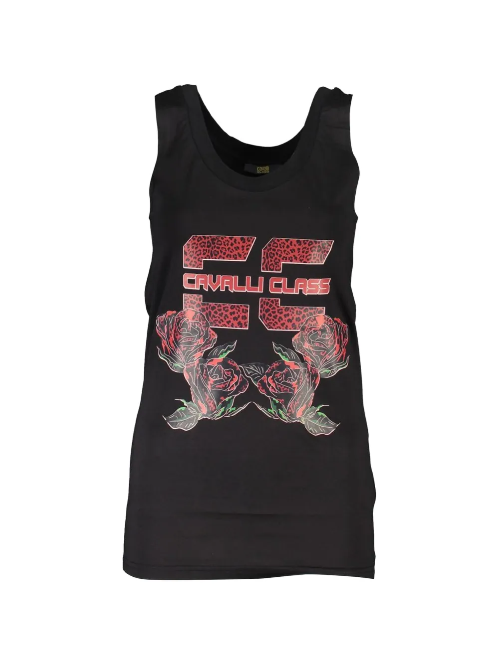Cavalli Class graphic-print tank top - Nero