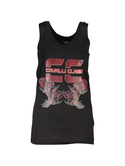 Cavalli Class graphic-print tank top