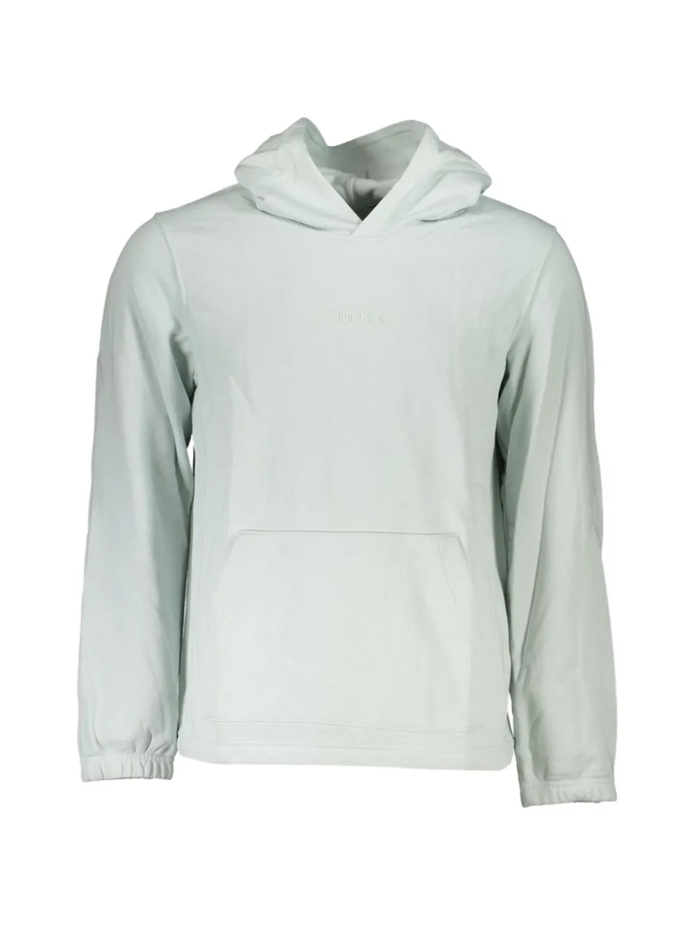 Calvin Klein logo-print cotton hoodie - Verde