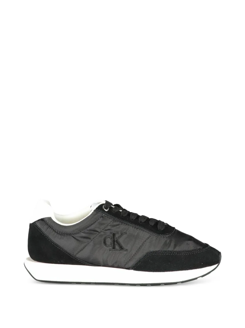 Calvin Klein suede-panelled sneakers - women - Calf Suede/Recycled Polyester/Polyurethane/Mesh/Rubber/Polyethylene vinyl acetate (PEVA)/Polyester...